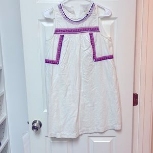 Loft 100% cotton dress white